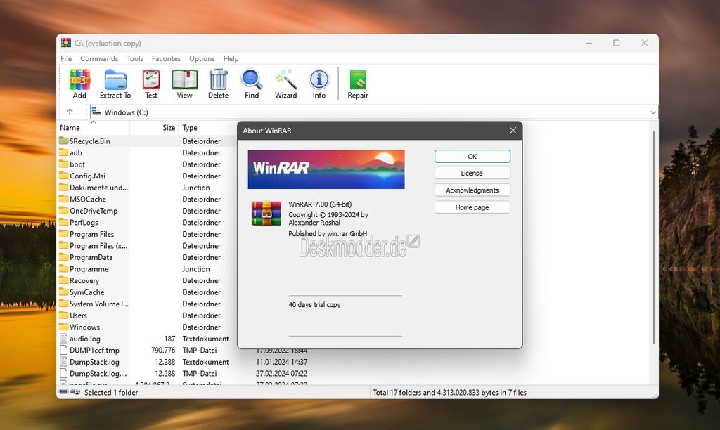 WinRAR 7.0 正式版发布