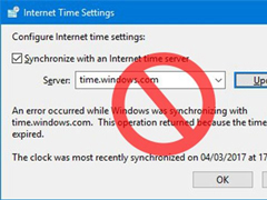 微软Windows时间服务器发生故障，系统时间显示错误