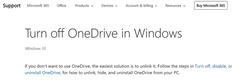 微软允许Windows 10/11 用户卸载 OneDrive：发文指导！